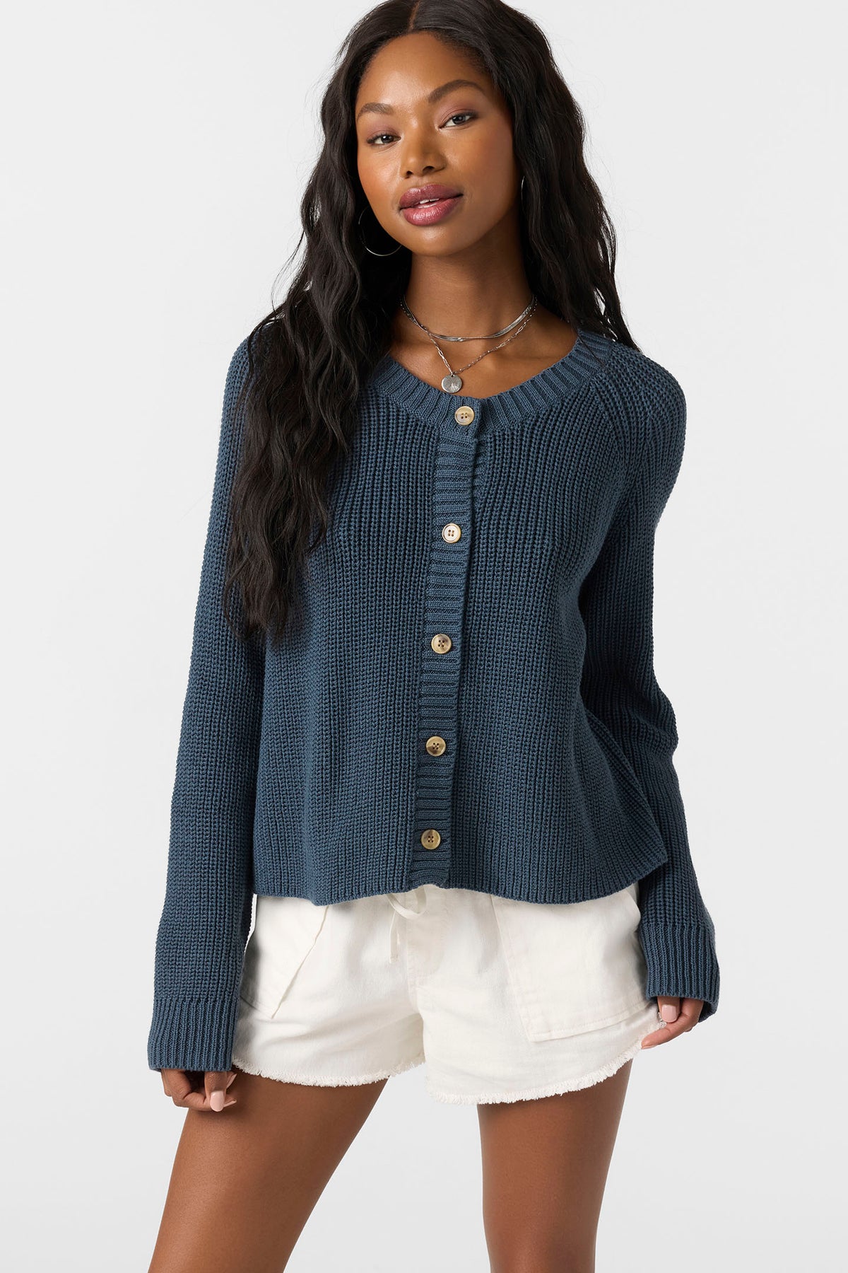 Kerris Long Sleeve Sweater - Slate | O
