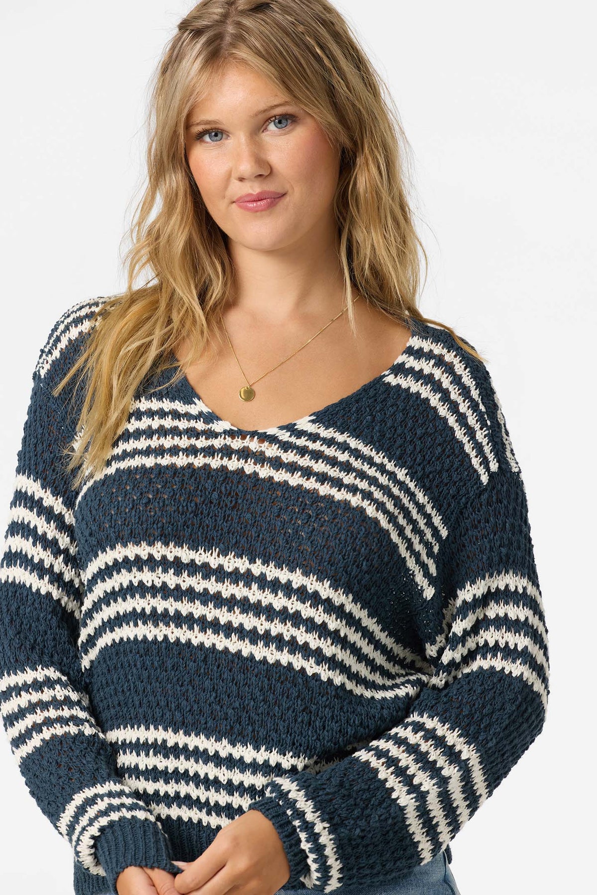 Iyla Long Sleeve Sweater - Slate | O