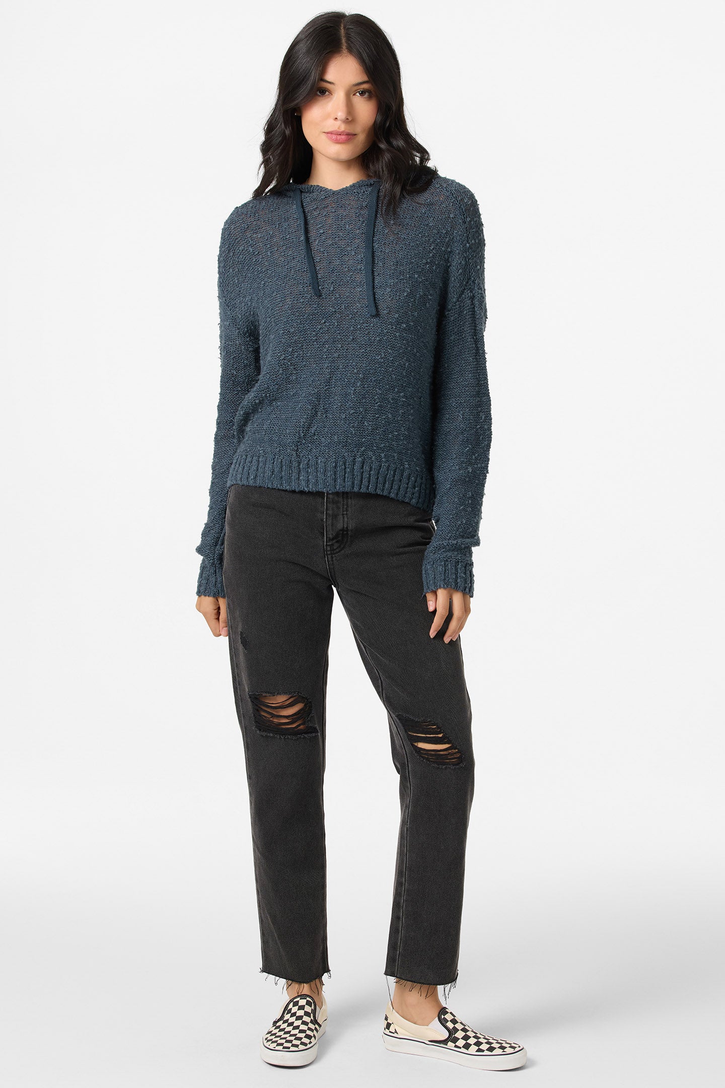Jayne Solid Long Sleeve Sweater - Slate | O'Neill