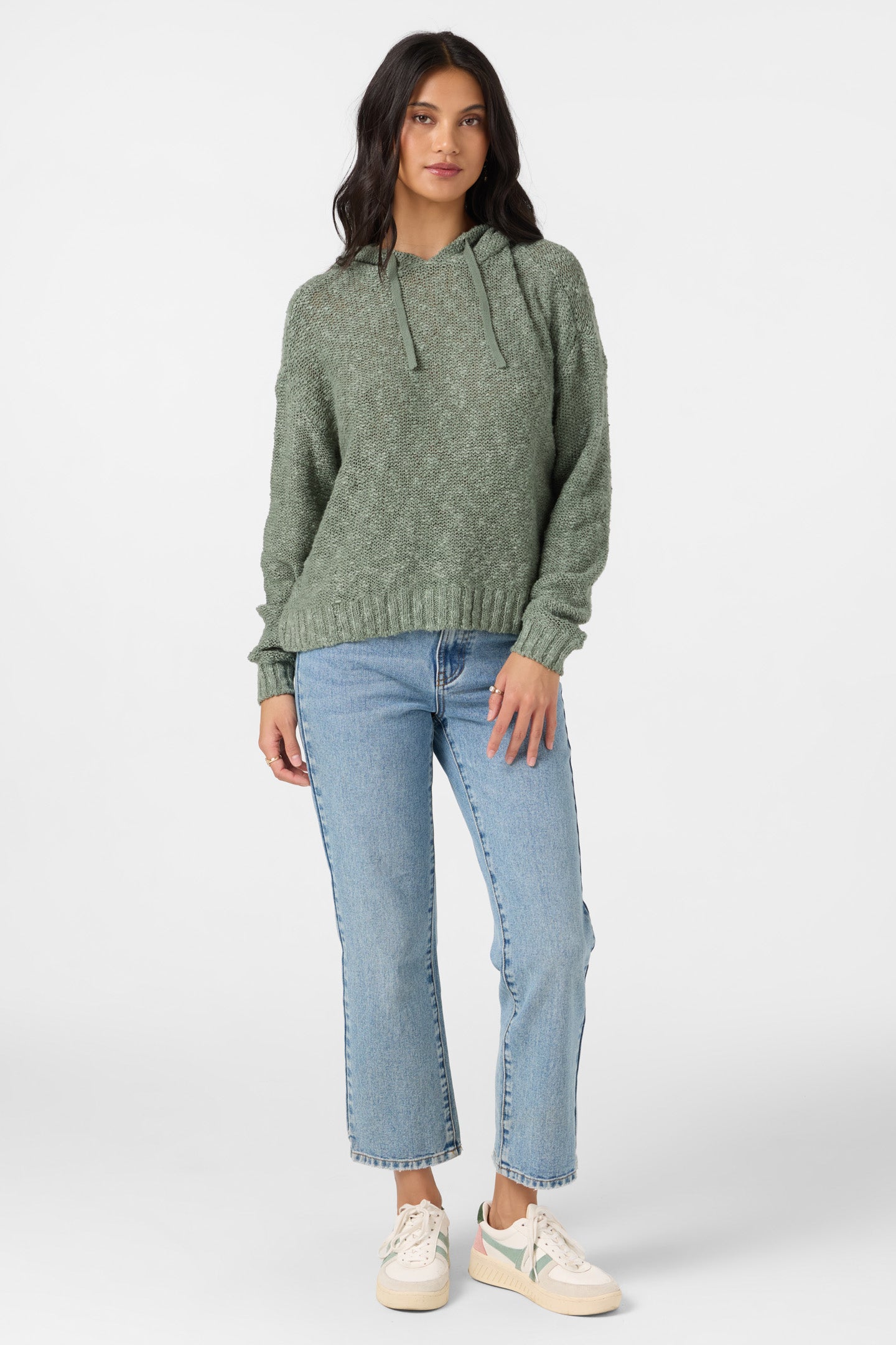 Jayne Solid Long Sleeve Sweater - Sea Spray | O'Neill