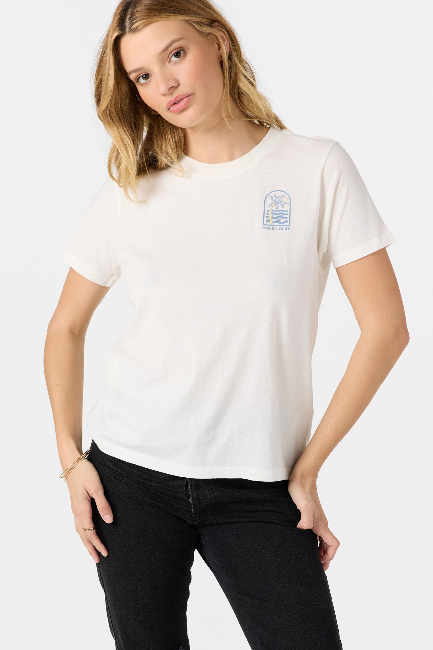 Palm Tree Shore Tee - Winter White | O'Neill