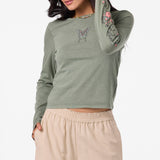 Boho Butterfly Long Sleeve Tee