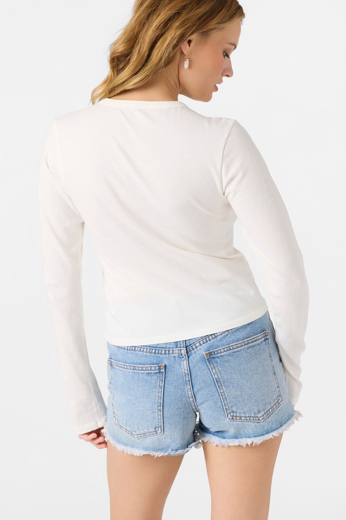 Shoreline Long Sleeve Tee - Winter White | O
