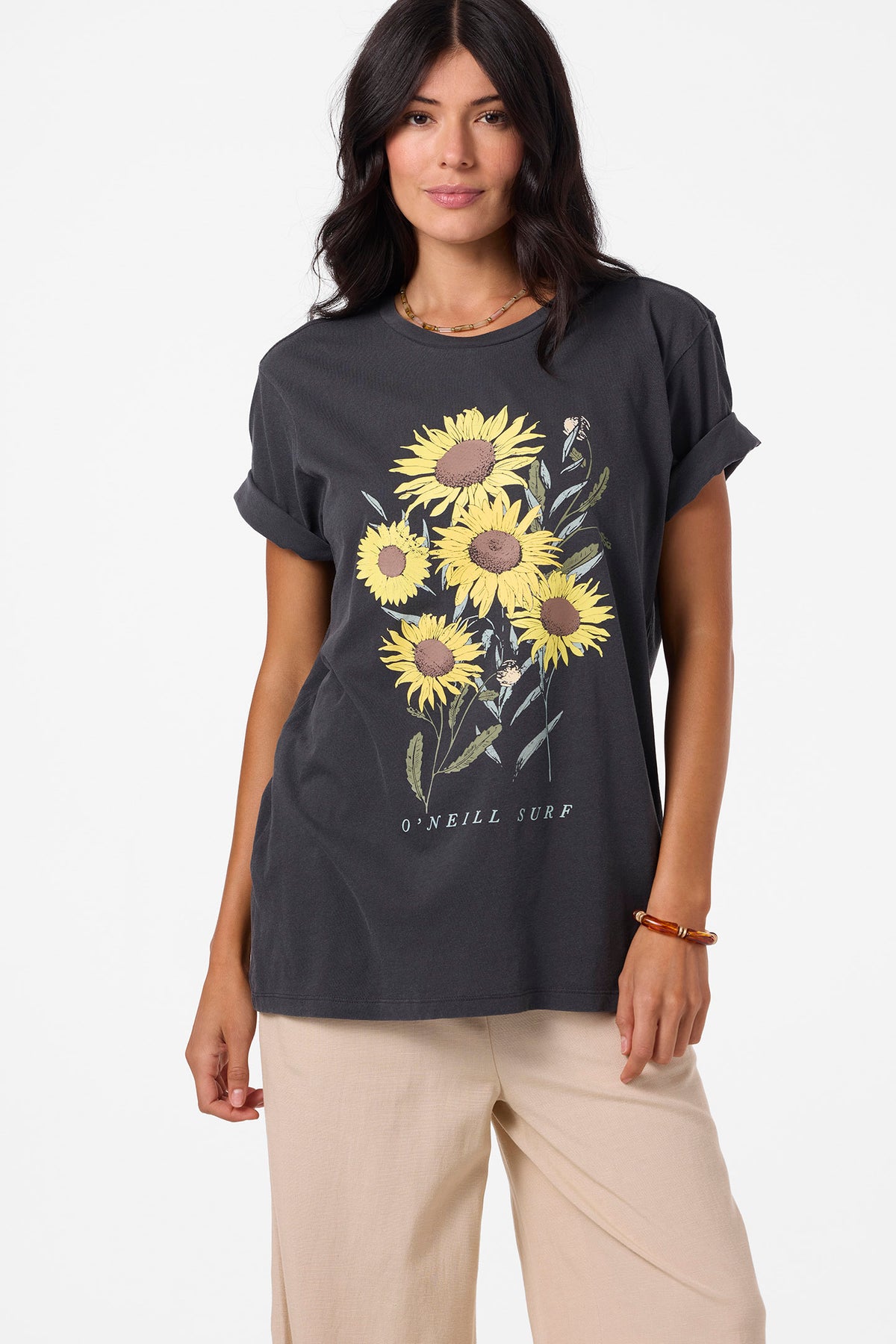 Botanic Blossom Tee - Washed Black | O
