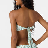 Balearic Waves Coast Bandeau Top