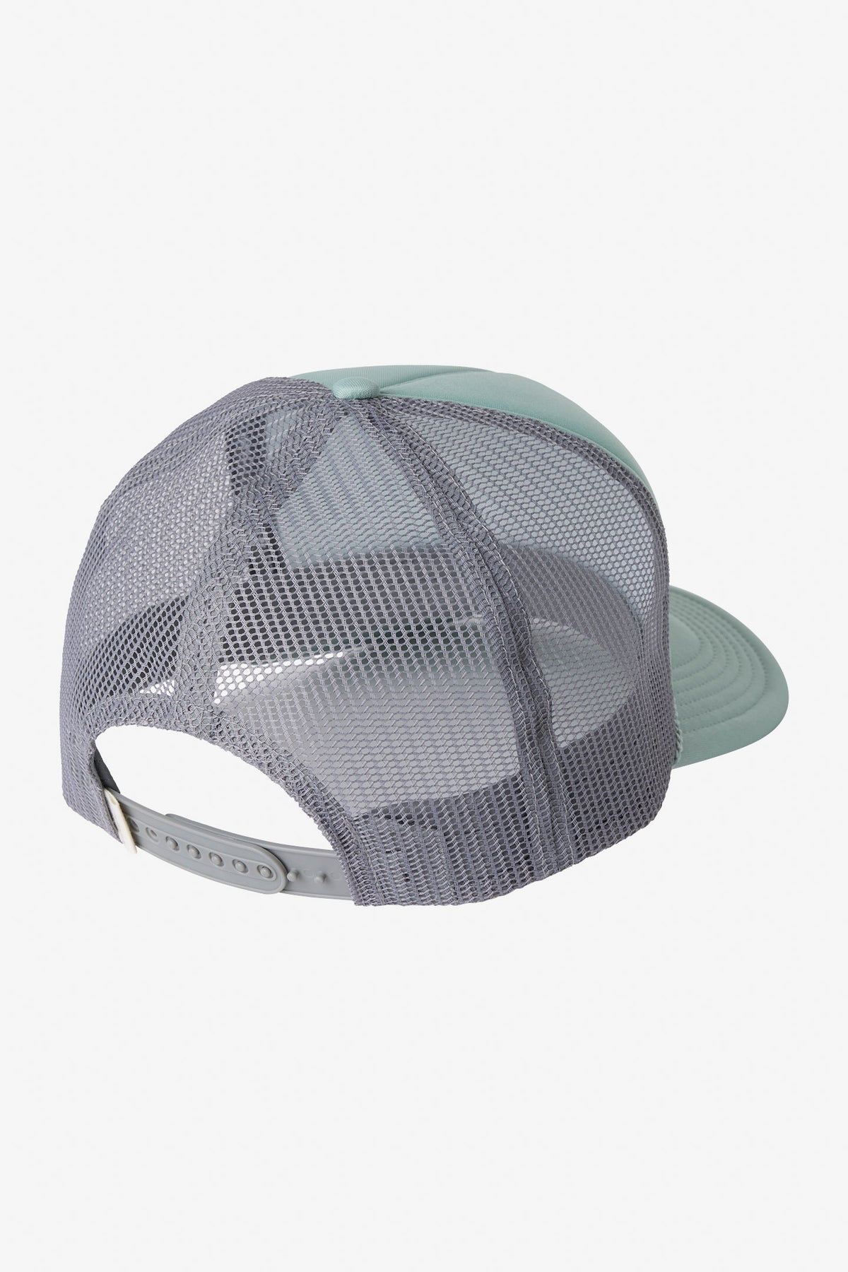 Zyia Pastel Gradient Logo‎ Foam Trucker Hat Gray Snapback NWT | Women New York Mets 2026 Batting Practice Gray 9FORTY APEX Trucker  main image 2
