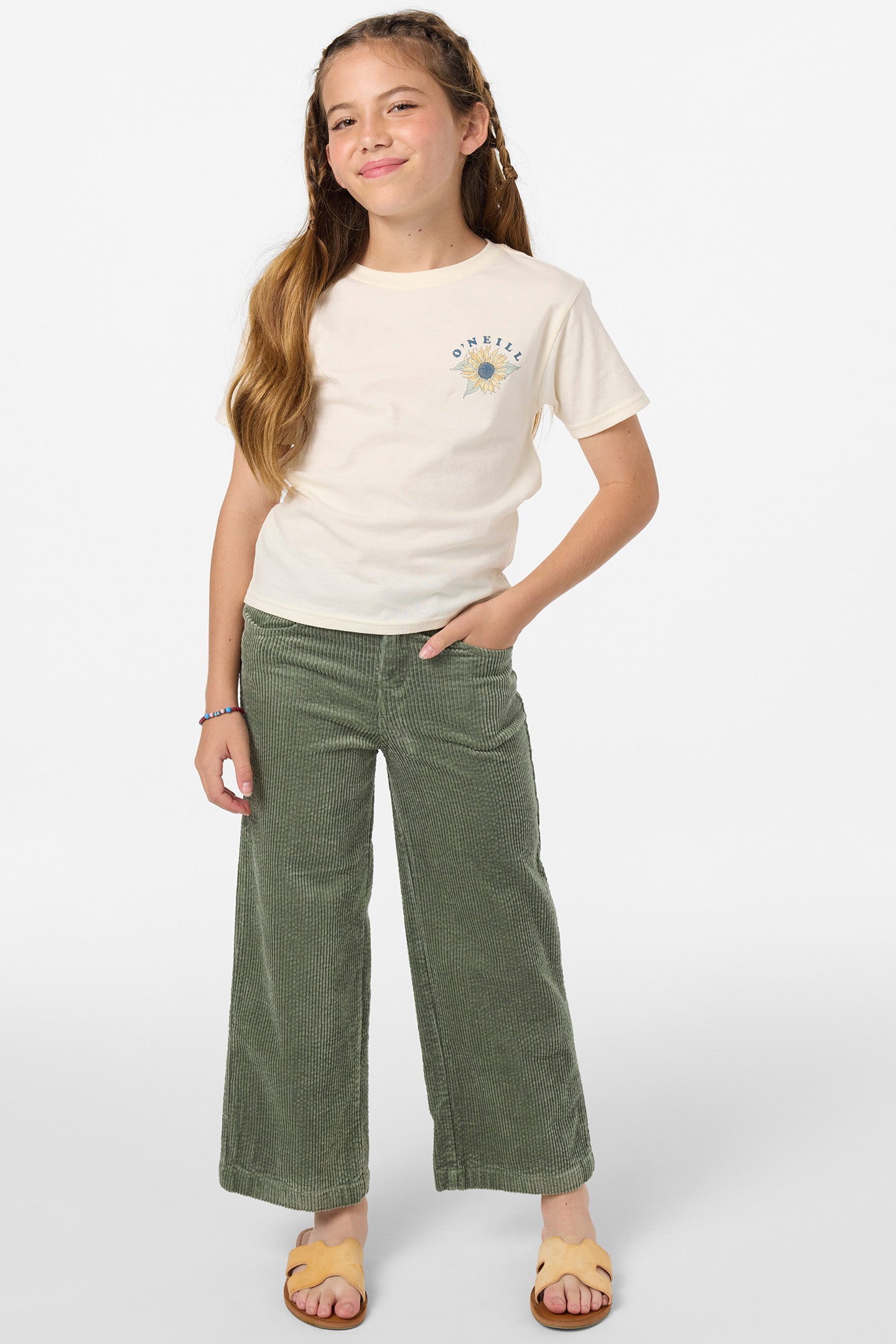 Girl's Langford Cord Pant Pants - Sea Spray | O'Neill