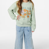 Girl's Skylar Crew Neck Fleece - Seafoam | O'Neill