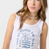 Girl's Palm Tree Shore