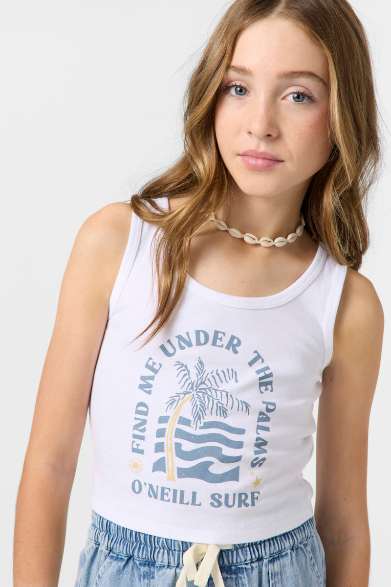 GIRLS PALM TREE SHORE WHITE – O'Neill