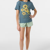 Girl's Botanic Blossom Tee - Washed Slate | O'Neill