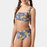 Girl's Mila Floral Square Neck Set