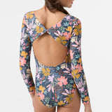 Girl's Mila Floral Twist Back Surf Suit