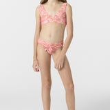 Girl's Nayomi Floral Fixed Tri Top Set