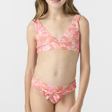 Girl's Nayomi Floral Fixed Tri Top Set