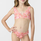 Girl's Nayomi Floral Fixed Tri Top Set