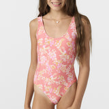 Girl's Nayomi Floral Classic One-Piece