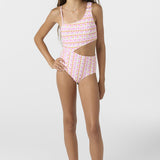 Girl's Balearic Waves Asymm One-Piece
