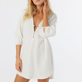 Krysten Crinkle Double Gauze Tunic Swim Cover-Up