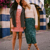 Corrine Satin Midi Skirt