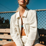 Tour Waffle Knit Cropped Top