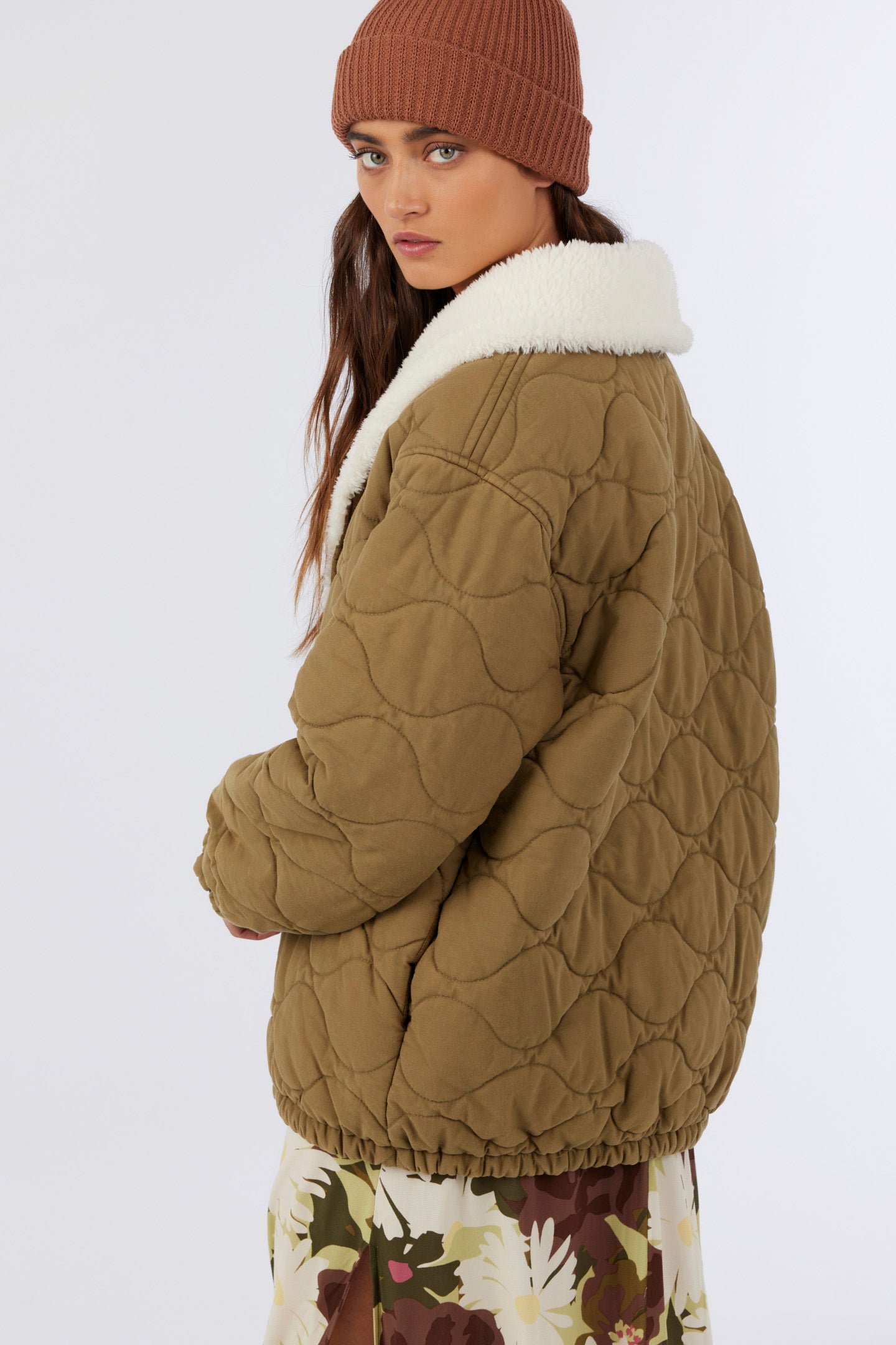 Wells Quilted Jacket - Olive | O'Neill