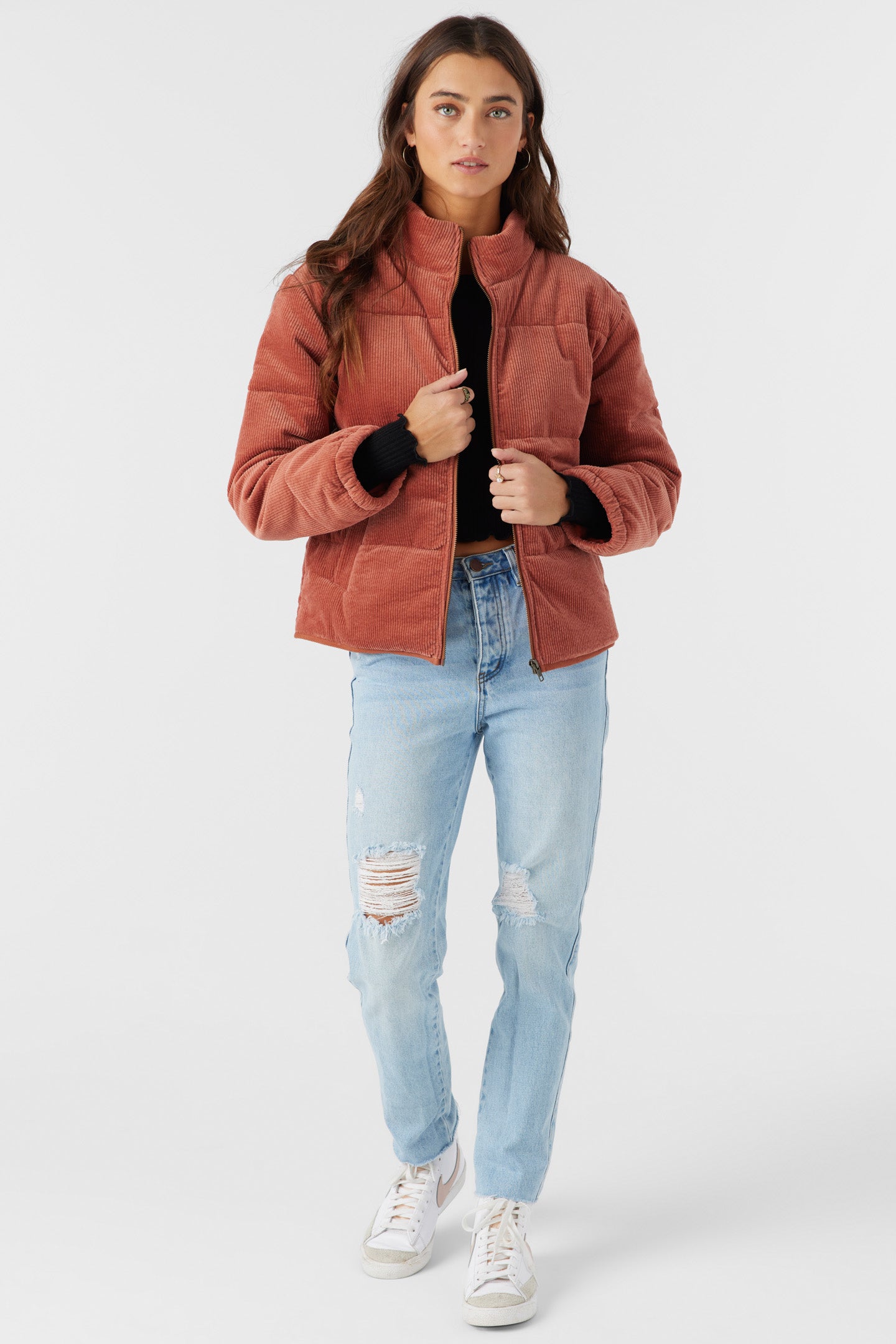 NOVAH CORDUROY QUILTED ZIP JACKET