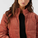 Novah Corduroy Quilted Zip Jacket