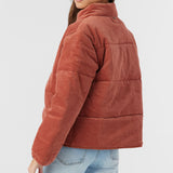 Novah Corduroy Quilted Zip Jacket