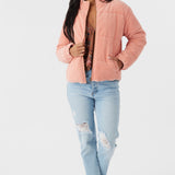 Novah Corduroy Quilted Zip Jacket
