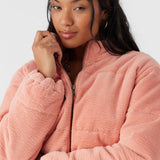 Novah Corduroy Quilted Zip Jacket