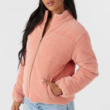 Novah Corduroy Quilted Zip Jacket