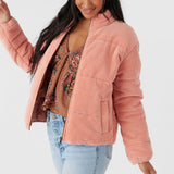 Novah Corduroy Quilted Zip Jacket