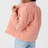 Novah Corduroy Quilted Zip Jacket