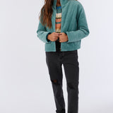 Novah Corduroy Quilted Zip Jacket