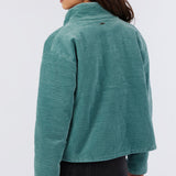 Novah Corduroy Quilted Zip Jacket
