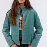 Novah Corduroy Quilted Zip Jacket