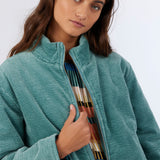 Novah Corduroy Quilted Zip Jacket