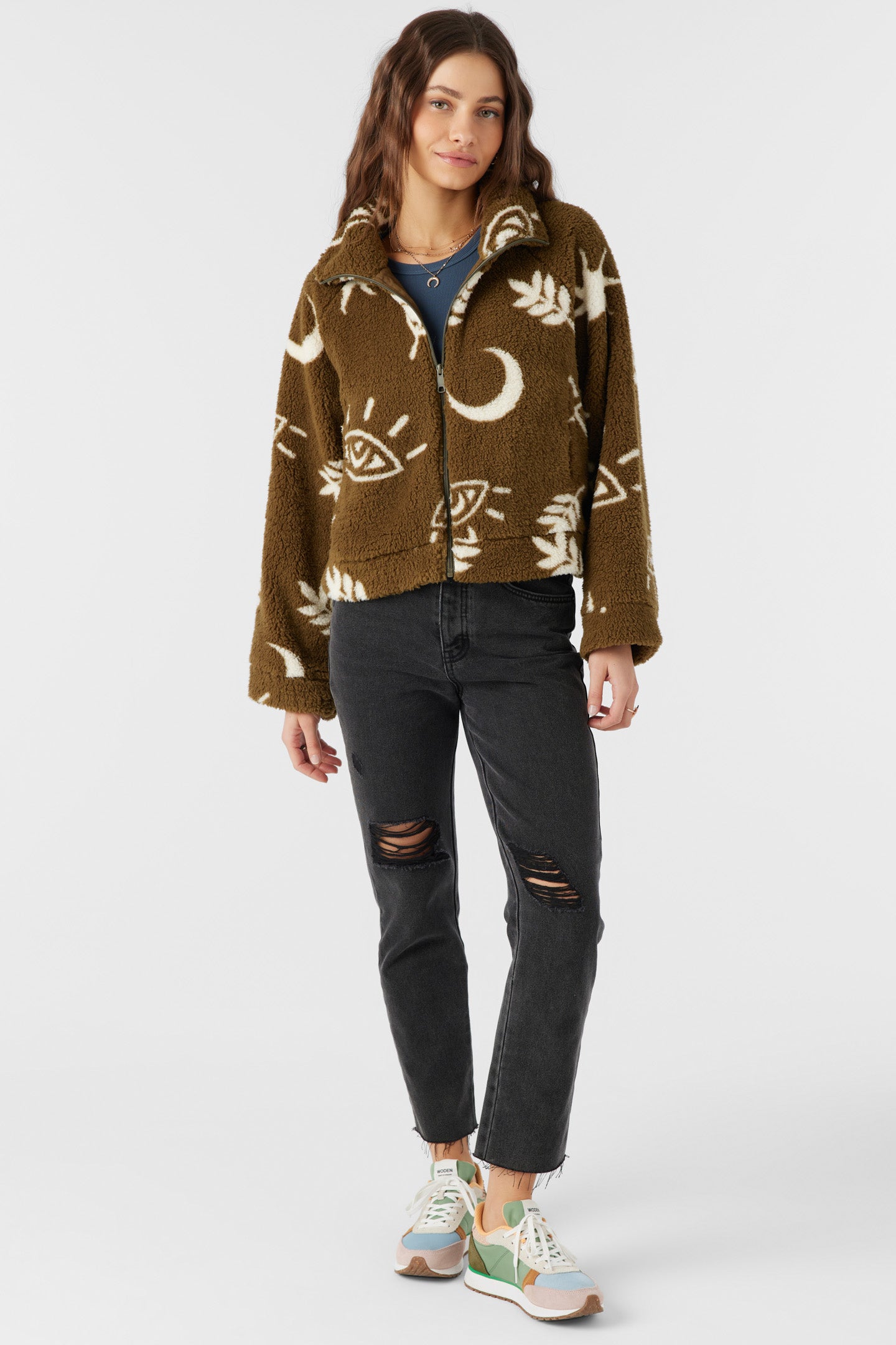 RORI HIGH PILE FLEECE CROPPED JACKET