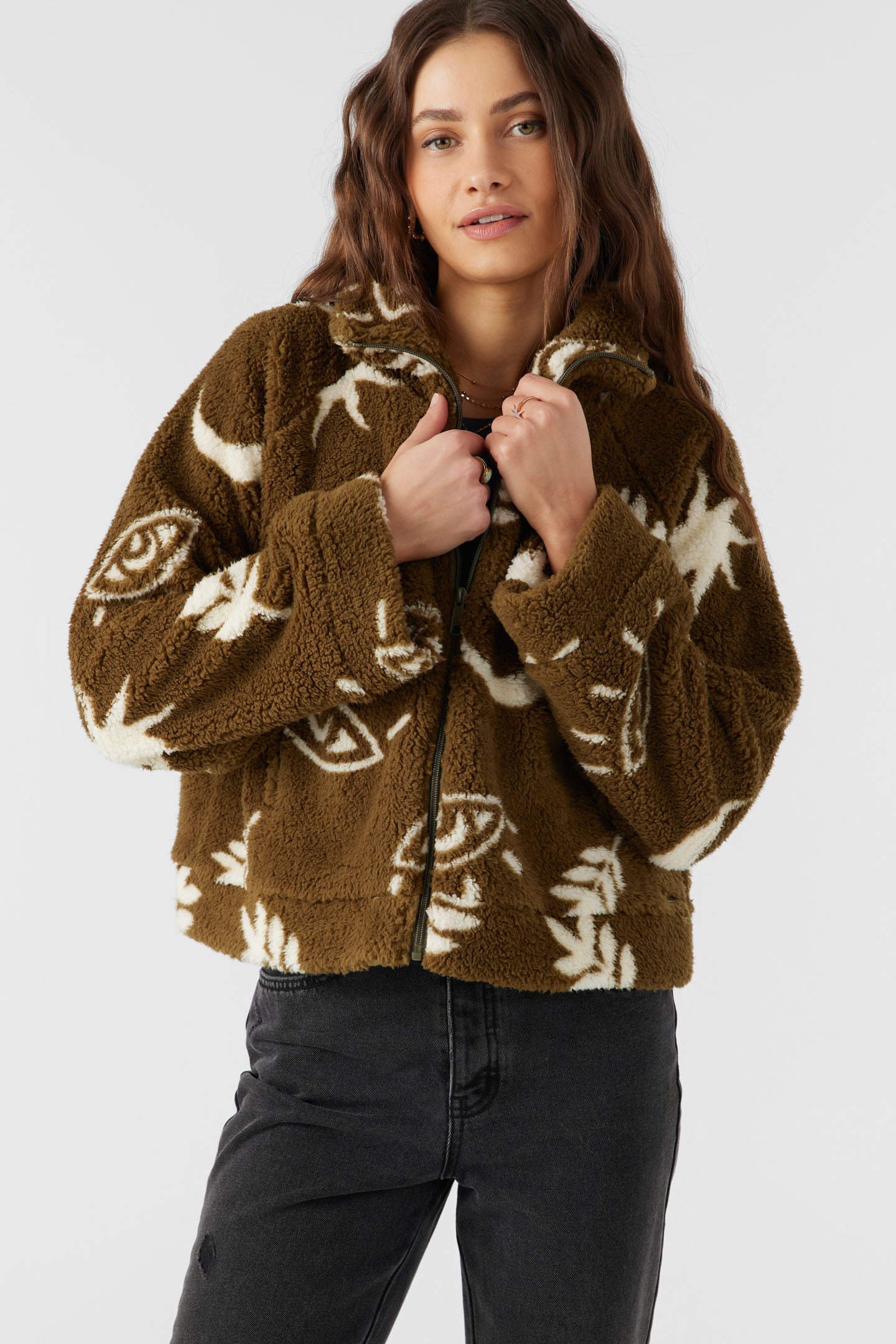 RORI HIGH PILE FLEECE CROPPED JACKET