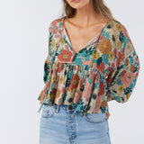 Junie Tenley Floral Top