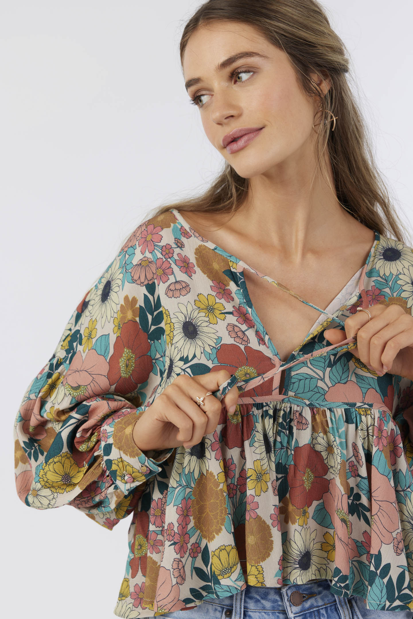 JUNIE TENLEY FLORAL TOP