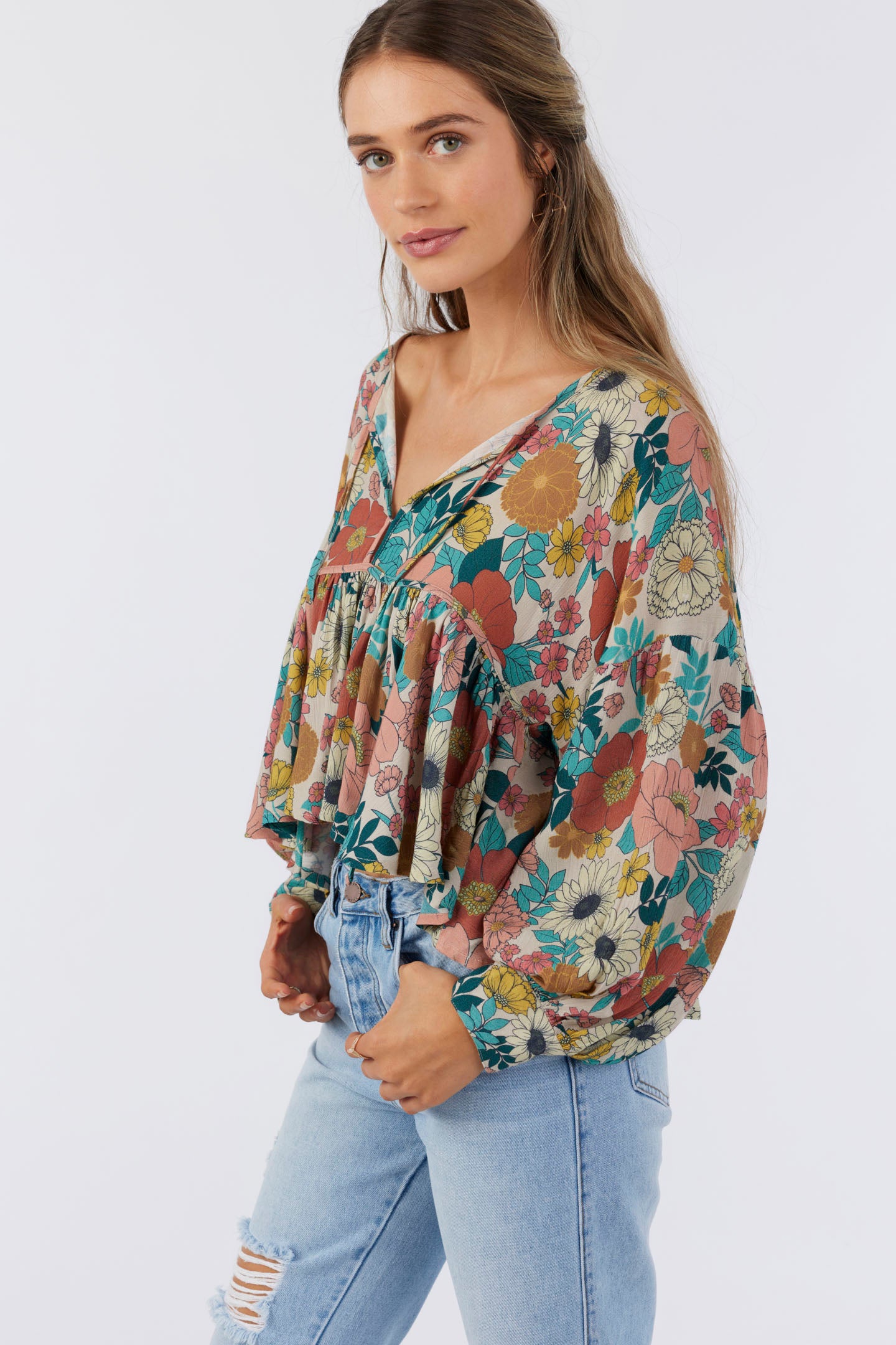 JUNIE TENLEY FLORAL TOP