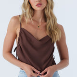 Corrine Satin Sleeveless Top