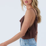 Corrine Satin Sleeveless Top