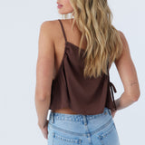 Corrine Satin Sleeveless Top