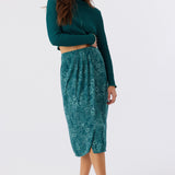 Corrine Satin Midi Skirt