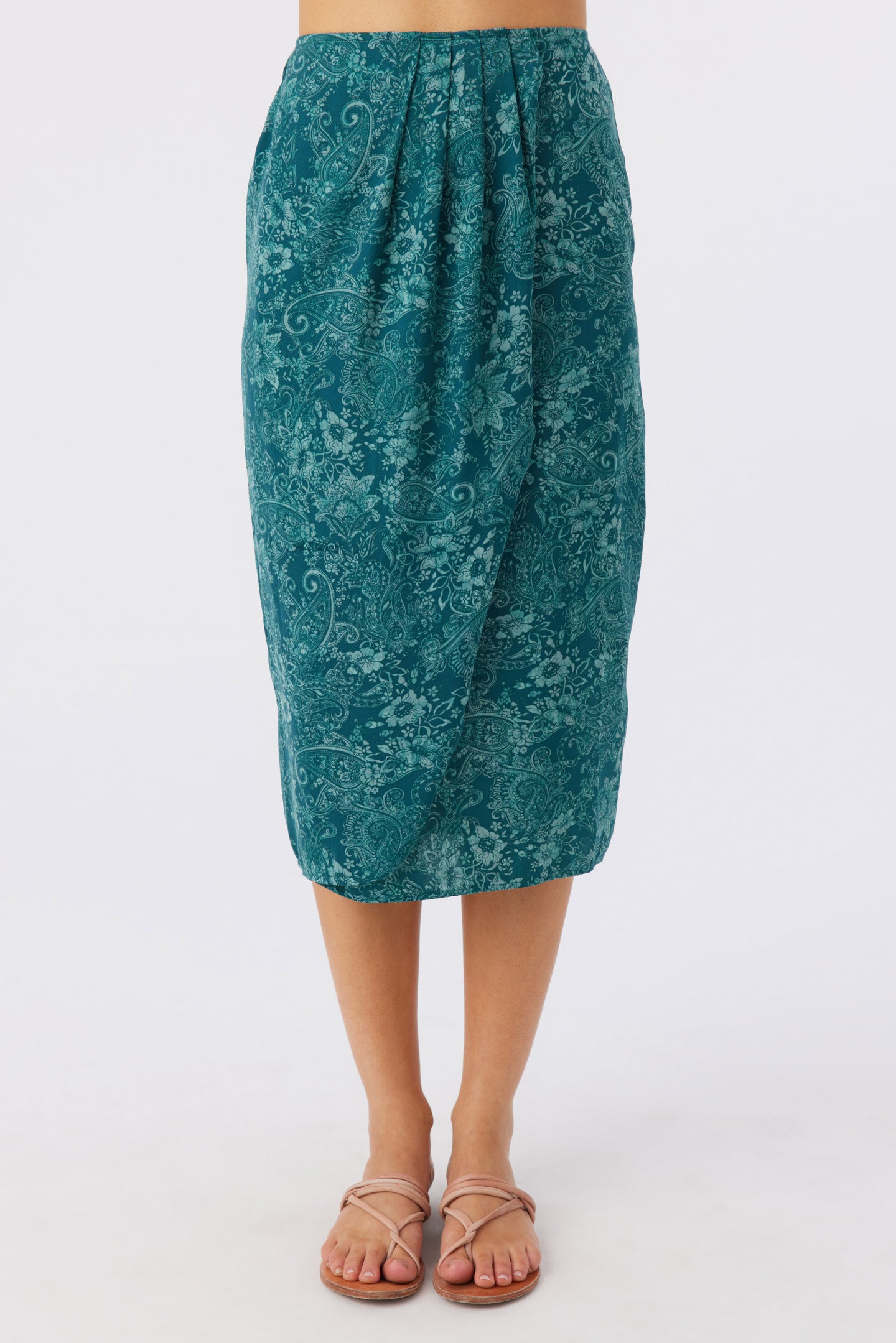 CORRINE SATIN MIDI SKIRT