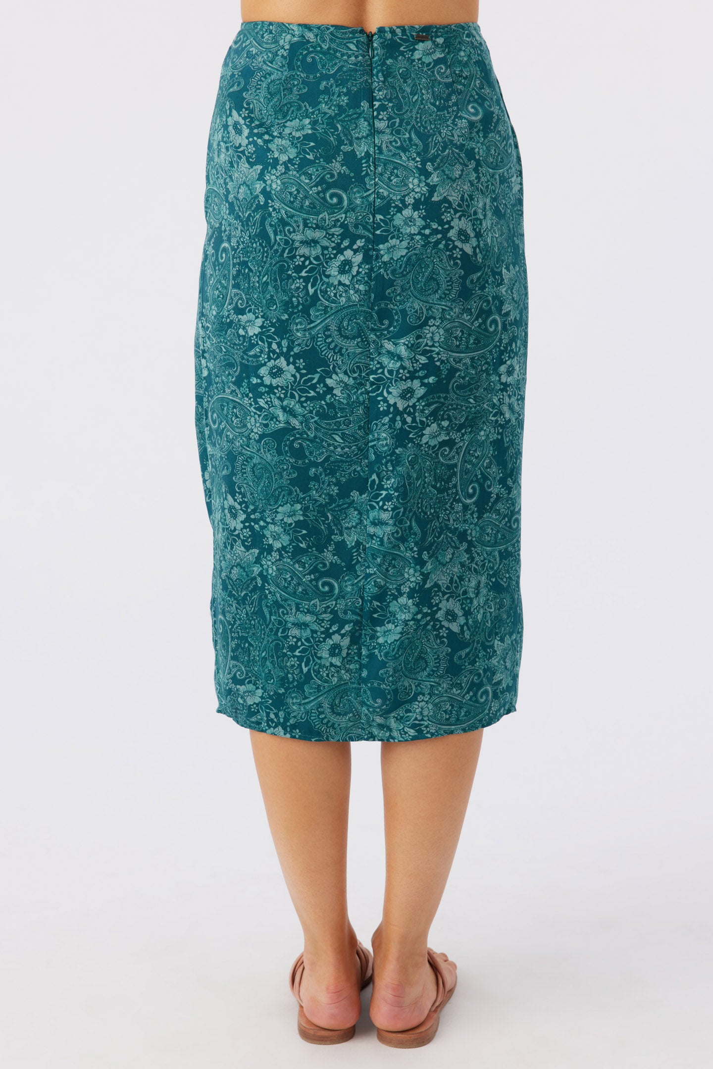 CORRINE SATIN MIDI SKIRT