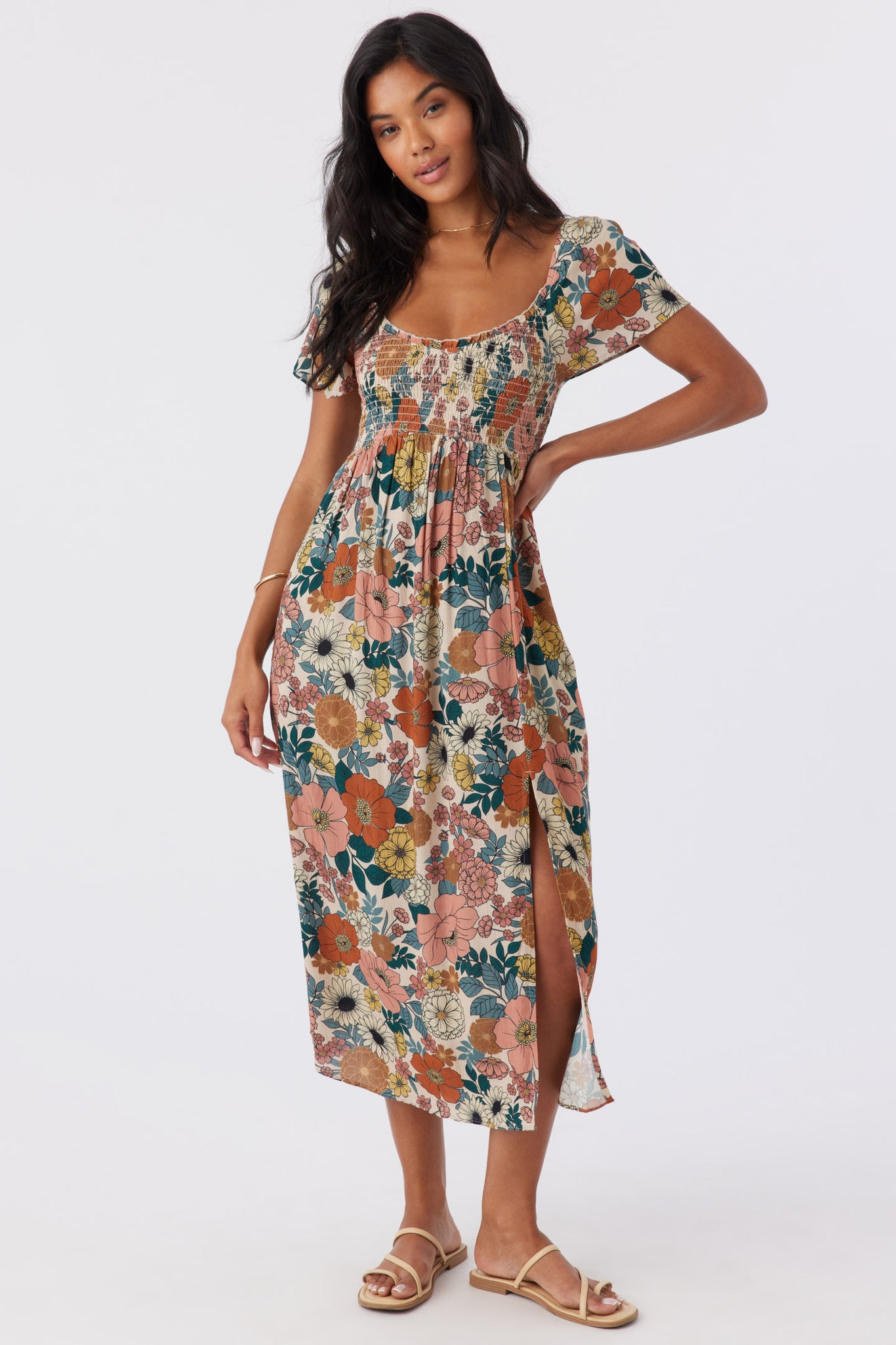 Multi Midi | Floral Tenley Hayzel O\'Neill Dress Colored -